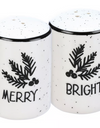 Salt & Pepper Shaker Set- Merry & Bright