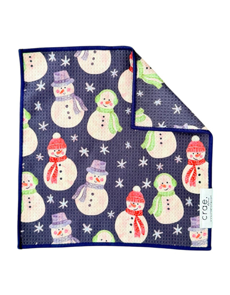 Snowy Smiles Double-Sided Washcloth