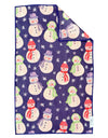 Snowy Smiles Double-Sided Towel