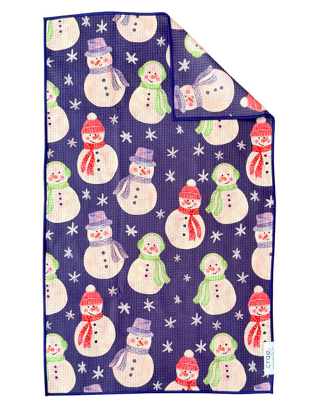 Snowy Smiles Double-Sided Towel