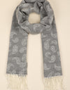 Cashmere feel scarf with paisley design