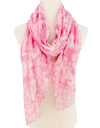 Pink Boho Floral Scarf