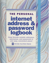 Blue Agate Internet Address & Password Logbook