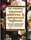 Midnight Floral Internet Address & Password Logbook