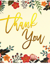 Floral Frame Thank You Cards