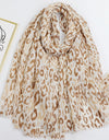 Beige-Khaki Leopard Scarf