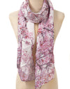 White & Pink Cherry Blossom Scarf