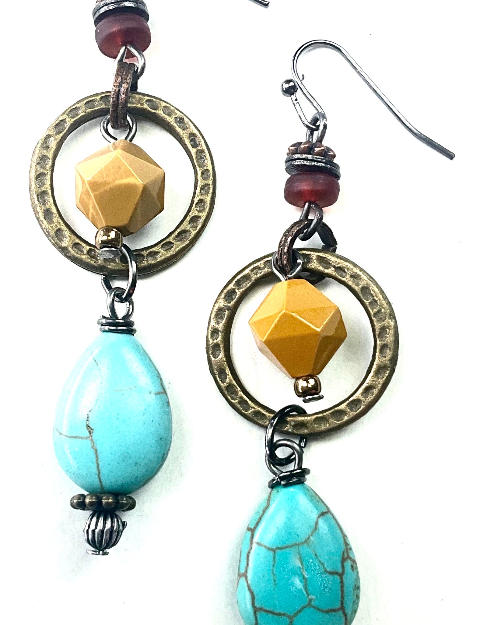 Beaded Linear Earrings