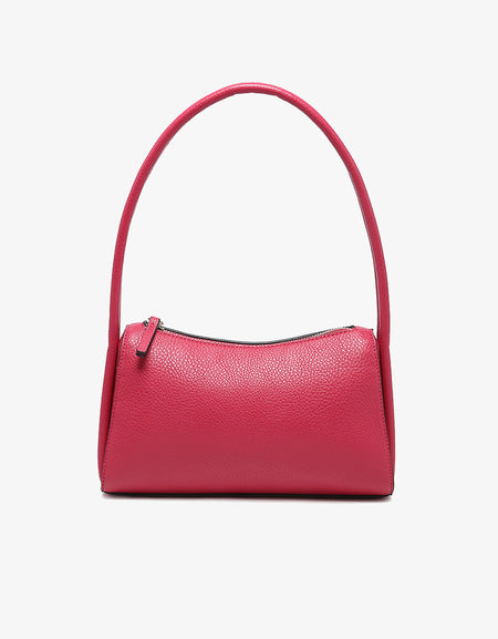 Leona Top Zip Baguette Shoulder Bag - Boysenberry