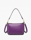 Carmen Studded Crossbody w/ Shoulder Strap - Purple