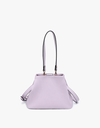 Dove Pleated Satchel w/ Large Handle - Lilac