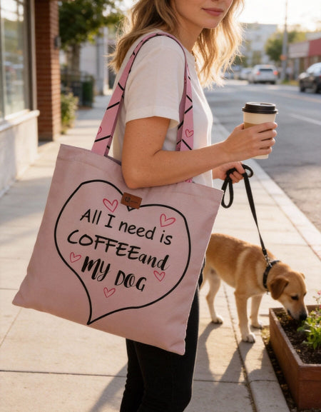 All I Need is Coffee and My Dog Tote