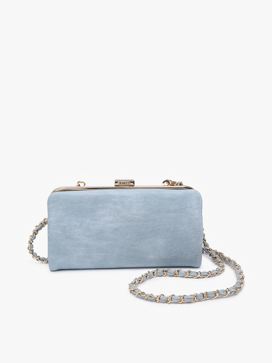 Sue Wallet Pouch Crossbody - Blue
