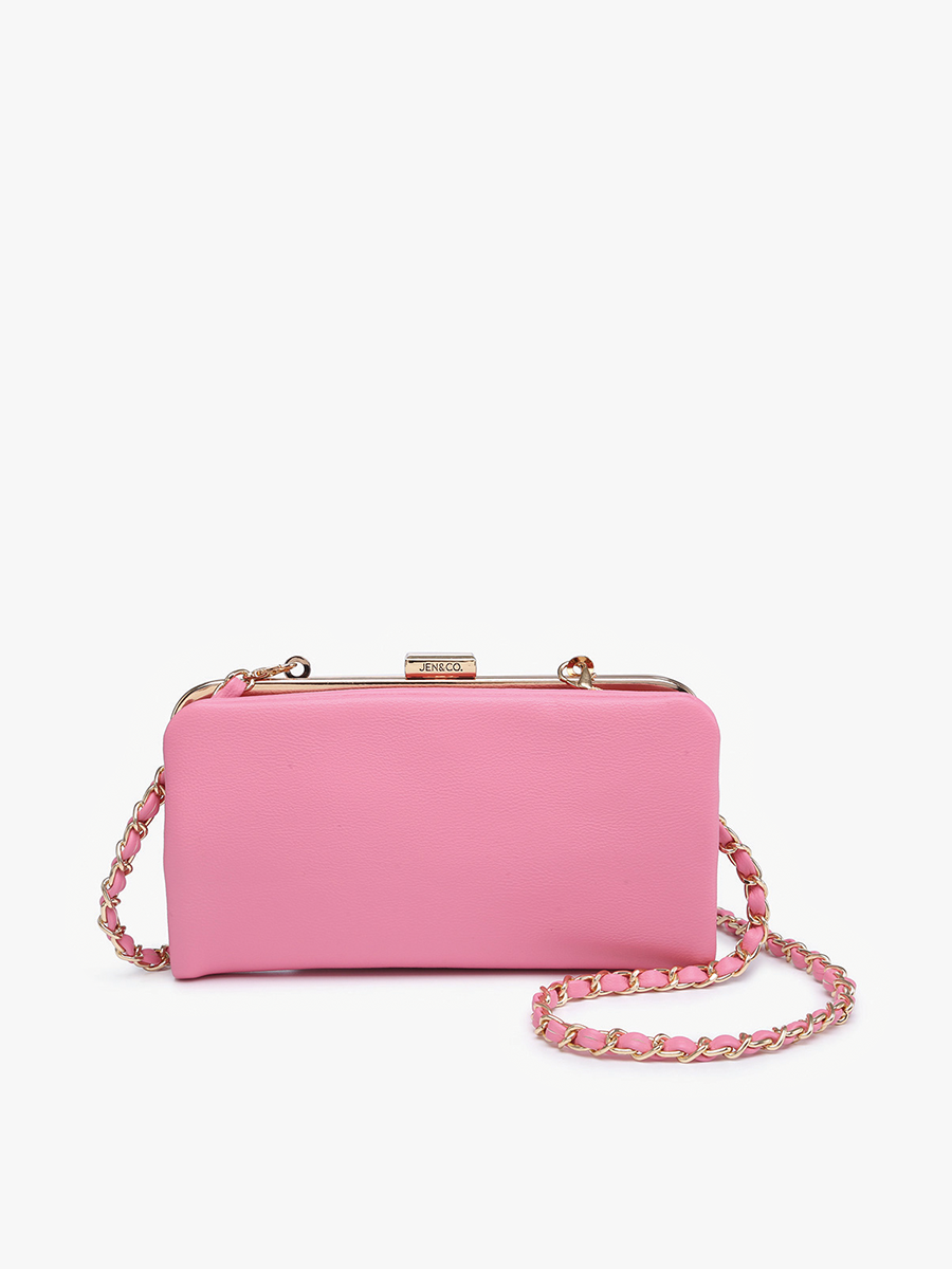 Sue Wallet Pouch Crossbody - Bubblegum Pink