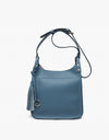 Lucinda Square Crossbody w/ Tassels - Navy