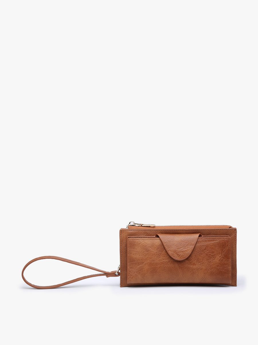 Kyla RFID Wallet w/ Snap Closure and Zip Change Pocket