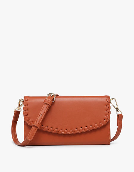 Kyle Whipstitch Crossbody/Wallet - Ginger