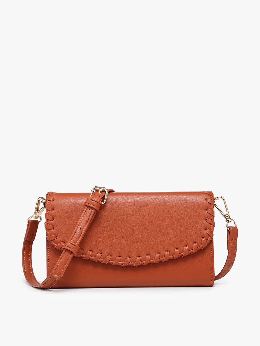 Kyle Whipstitch Crossbody/Wallet - Ginger
