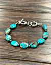Western Oval Gemstone Adjustable Bracelet