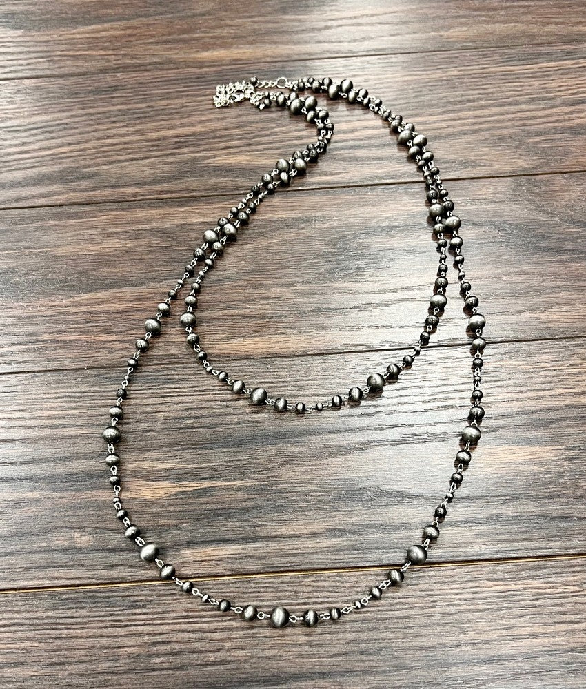 40" Handmade Navajo Necklace - Polish