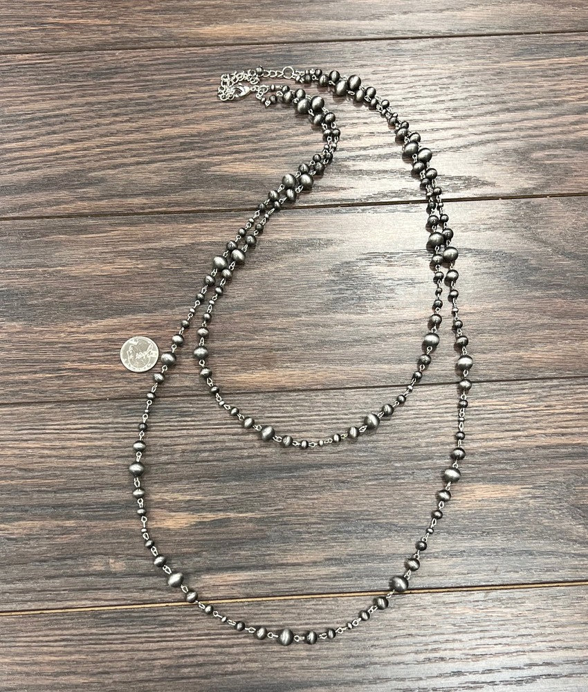 40" Handmade Navajo Necklace - Polish