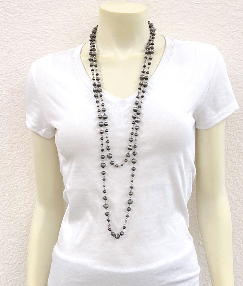 40" Handmade Navajo Necklace - Polish