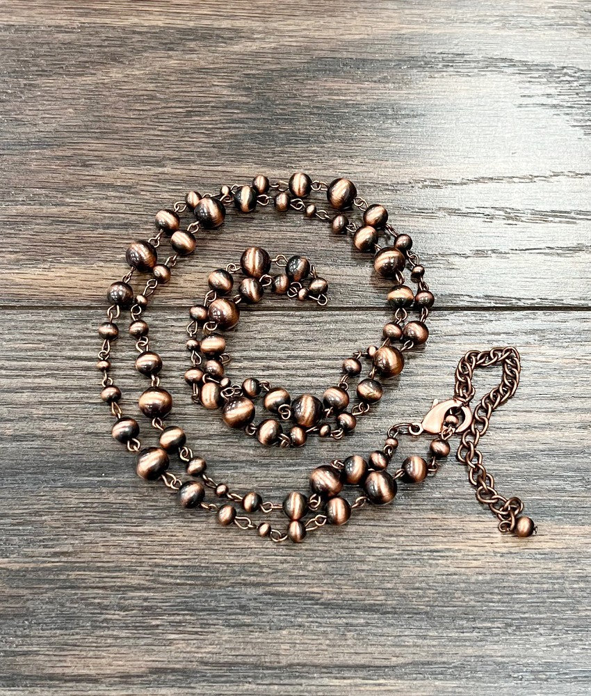 Copper Western Bead necklace
