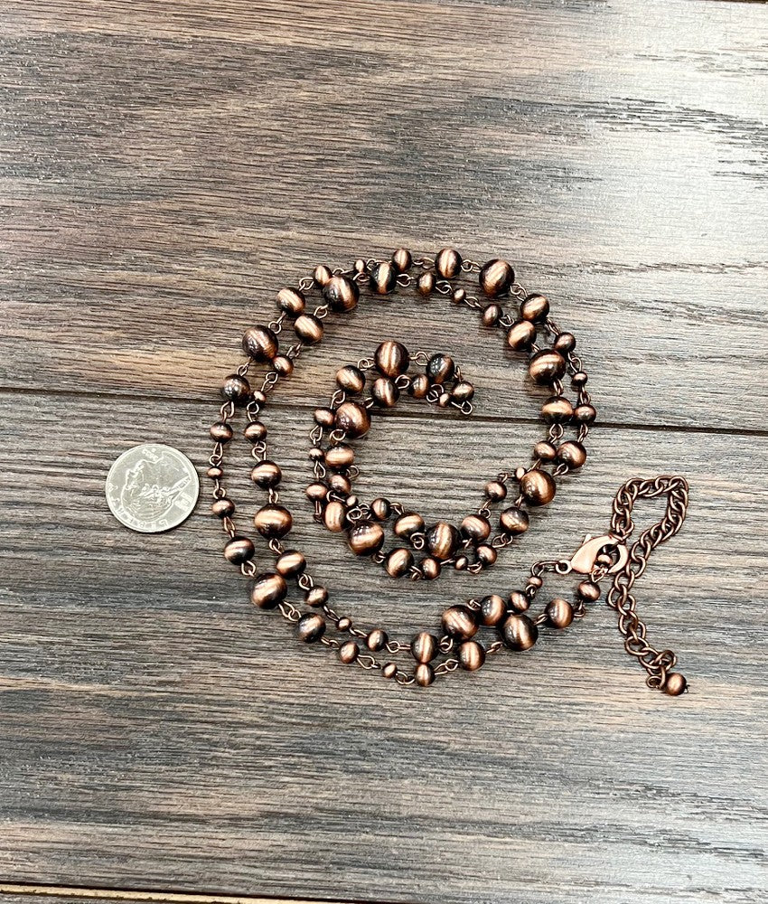 Copper Western Bead necklace