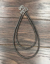 20” Polish 2-strand Navajo Bead Necklace