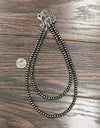 20” Polish 2-strand Navajo Bead Necklace