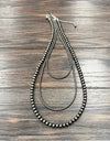 Polish 3-strand 30” Navajo Bead Necklace