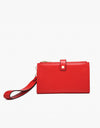 Lark Zip-Top Wallet w/ Wristlet Strap - Cherry Red
