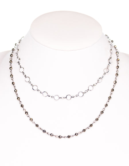 Kadee Necklace Clear/hematite