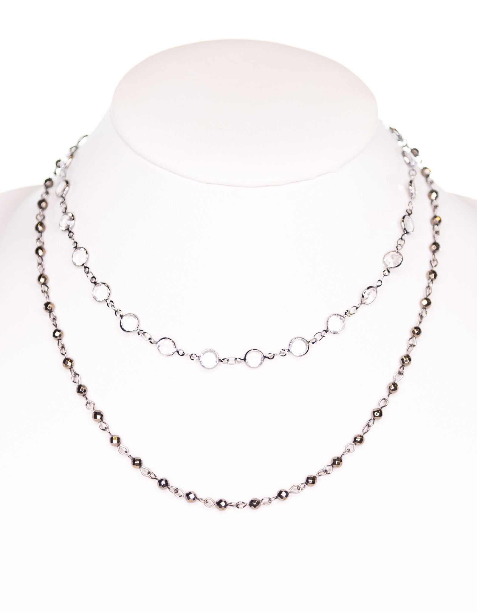Kadee Necklace Clear/hematite