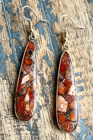 Samira Red Clay Earring