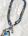Suki Necklace - Blue Agate
