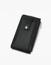 Mae Multi-Card Wallet w/ Strap Snap Closure - Black