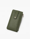 Mae Multi-Card Wallet with Strap Snap Closure - Olive