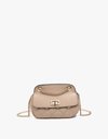 Arabella Cinched Satchel/Shoulder Bag - Almond