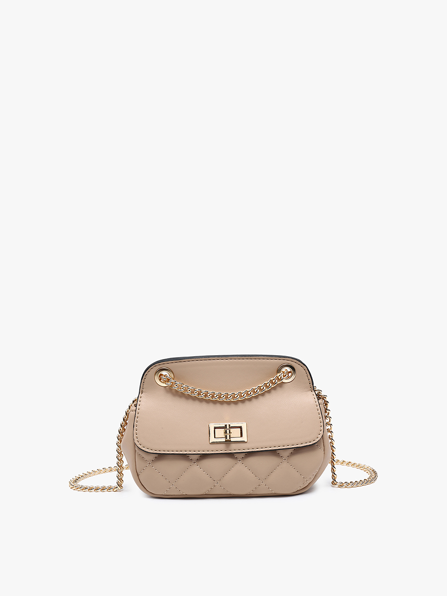 Arabella Cinched Satchel/Shoulder Bag - Almond