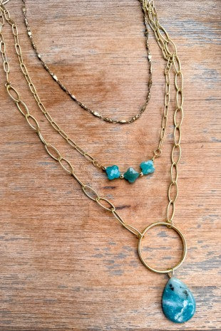 Hadlee Necklace - Amazonite