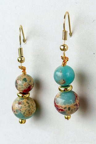 Ruthie Earrings - Imperial Jasper