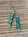 Turquoise Gemstone Drop Earrings 6mm