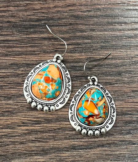 Western Gemstone Earrings - 1.2