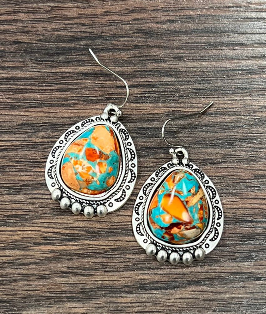 Western Gemstone Earrings - 1.2