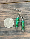 6mm Rondell Gemstone Earrings - Jasper