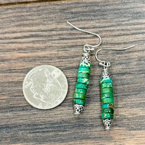 6mm Rondell Gemstone Earrings - Jasper