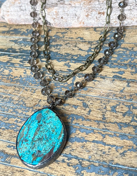 Paige Necklace - Smokey