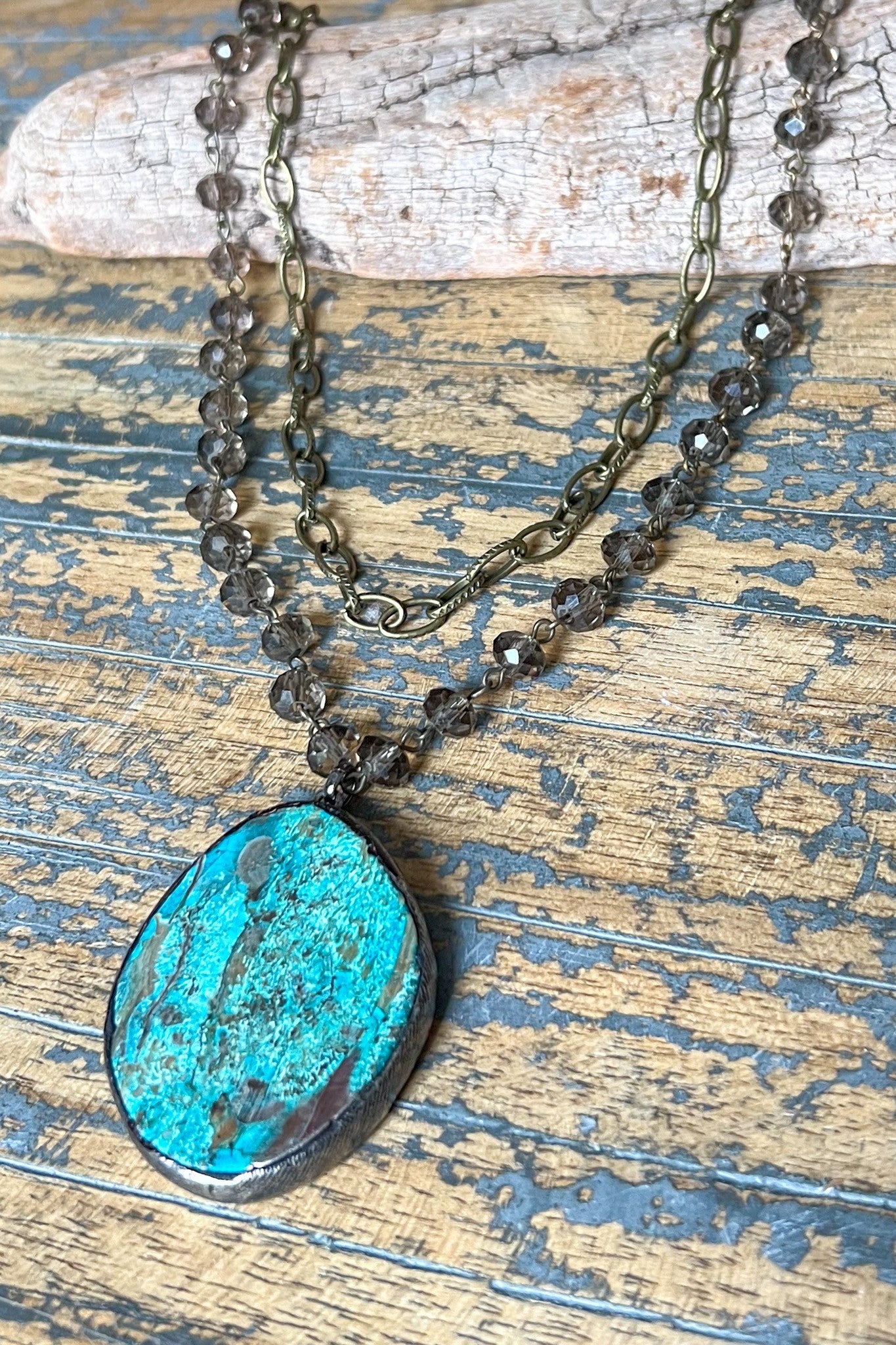 Paige Necklace - Smokey