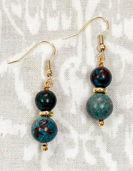 Ruthie Earring - Green Turquoise